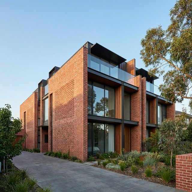 Modern Brick Building
